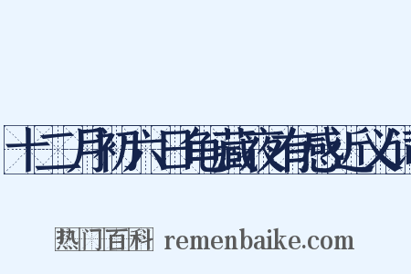 十二月初六日龟藏夜有感近义词是什么意思的图片